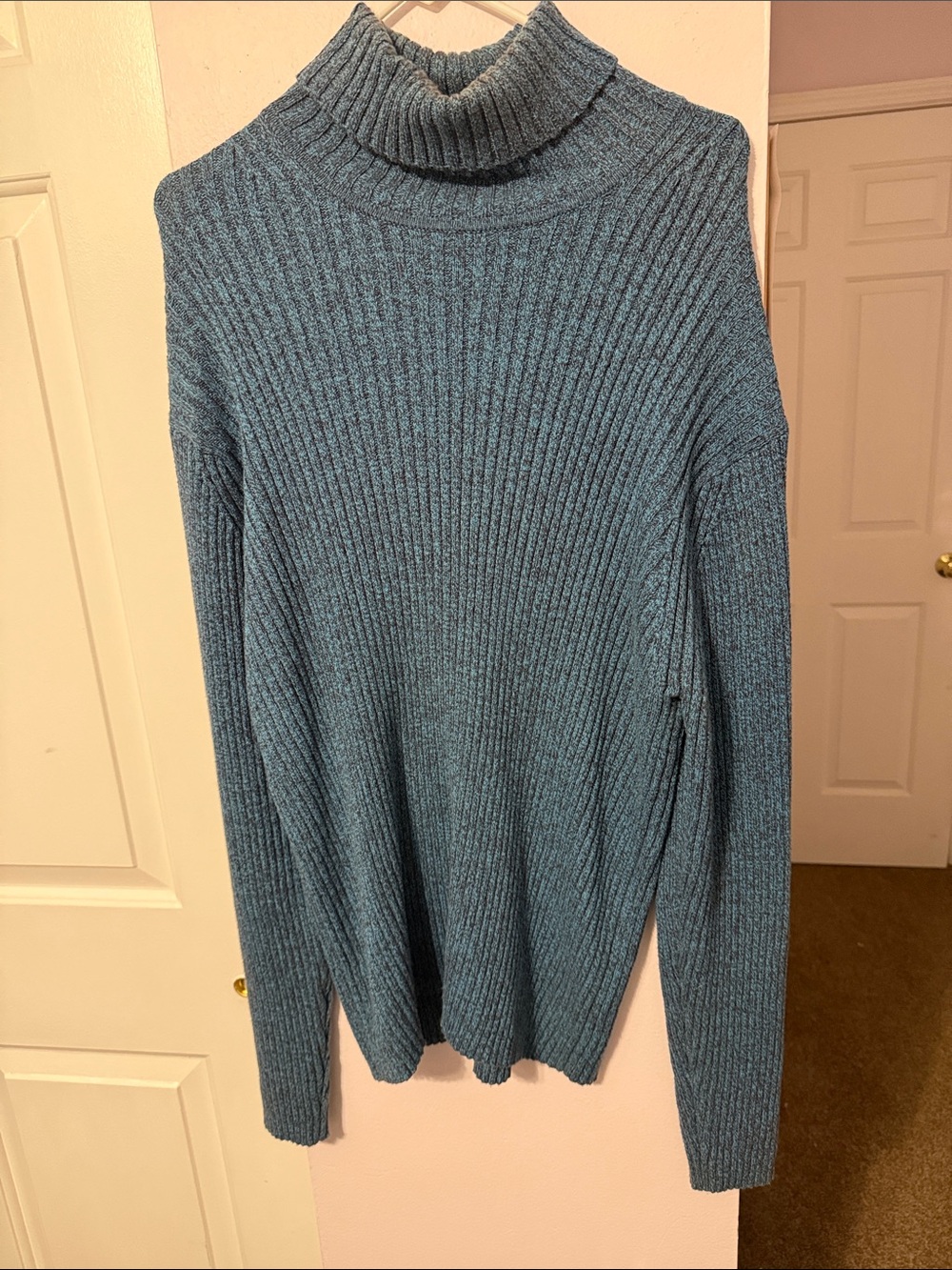 Gap Women’s Teal Ribbed Turtleneck Sweater